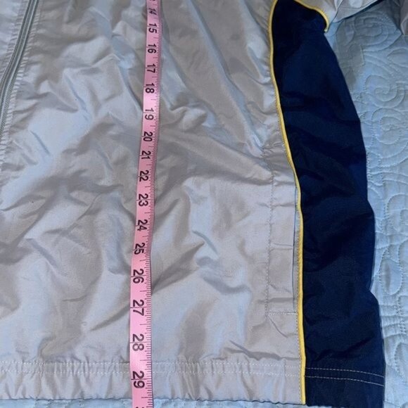 Athletic Works Gray & Yellow Windbreaker Jacket LIKE 1X - Picture 11 of 11